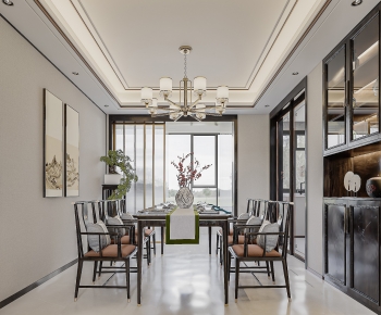 New Chinese Style Dining Room-ID:840580582