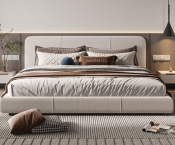 Modern Double Bed-ID:811019903