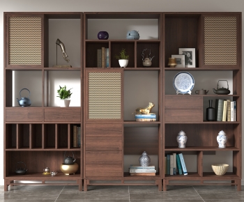 New Chinese Style Bookcase-ID:366270543