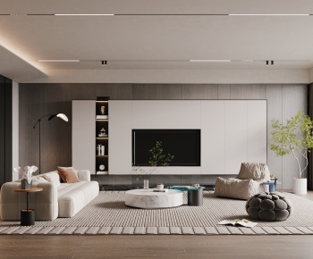 Modern A Living Room-ID:666726116