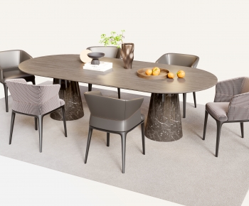 Modern Dining Table And Chairs-ID:759891992