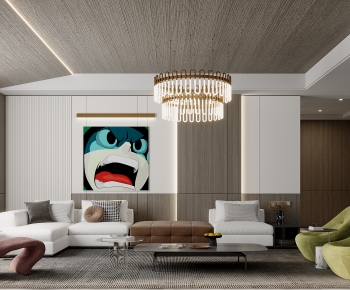 Modern A Living Room-ID:484850889