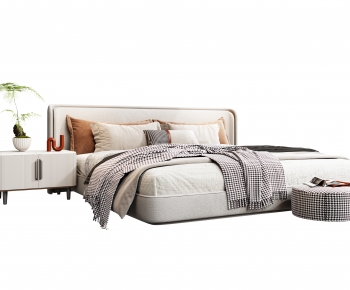 Modern Double Bed-ID:870094067