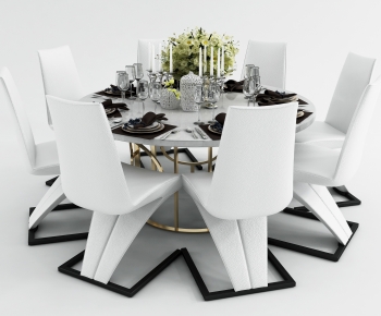 Modern Dining Table And Chairs-ID:715825084