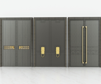 New Chinese Style Double Door-ID:452489947