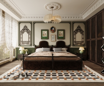 French Style Retro Style Bedroom-ID:315690048