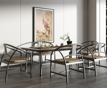 New Chinese Style Dining Table And Chairs-ID:190277108