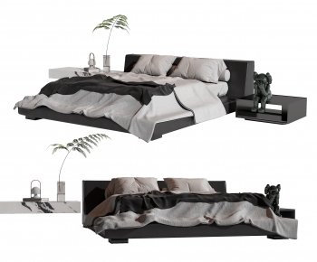 Modern Double Bed-ID:304018026