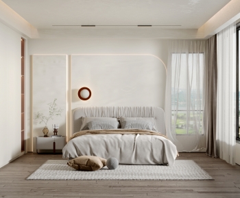 Wabi-sabi Style Bedroom-ID:745580299