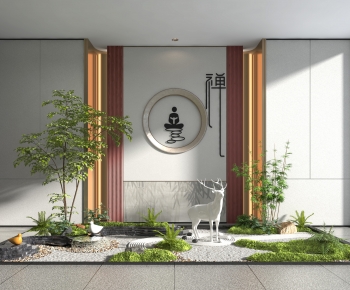 New Chinese Style Garden-ID:461640442