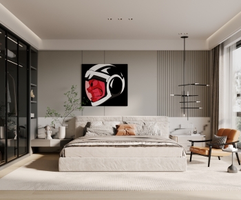 Modern Wabi-sabi Style Bedroom-ID:638180027