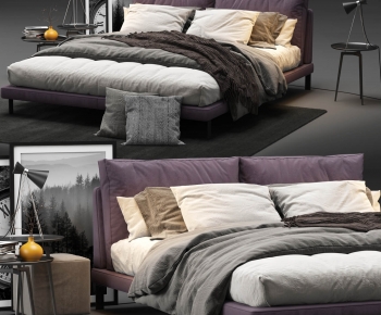 Modern Double Bed-ID:787539962
