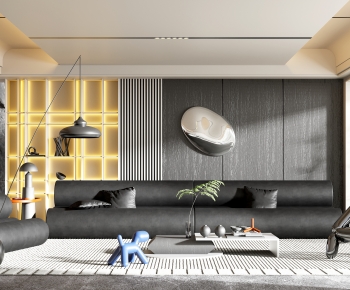 Wabi-sabi Style A Living Room-ID:131807091