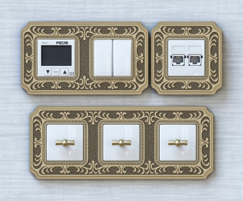 Simple European Style Switch Socket Panel-ID:897382024