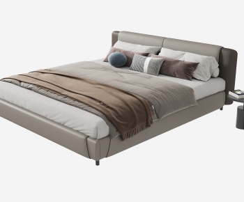 Modern Double Bed-ID:623624098