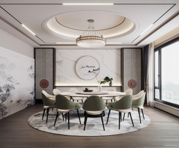 New Chinese Style Dining Room-ID:315435899