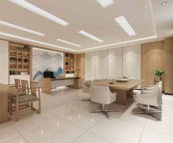 New Chinese Style Manager's Office-ID:174407967