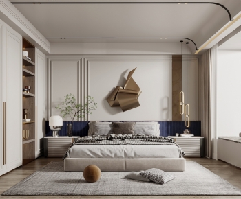 Simple European Style Bedroom-ID:477802995
