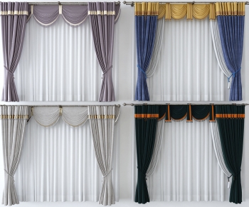 Modern New Chinese Style The Curtain-ID:295434956