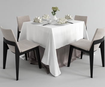 Modern Dining Table And Chairs-ID:899770355