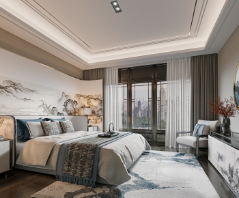 New Chinese Style Bedroom-ID:777662041