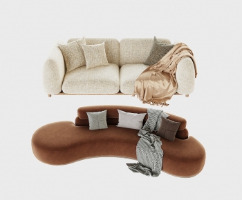 Modern Wabi-sabi Style A Sofa For Two-ID:931696891
