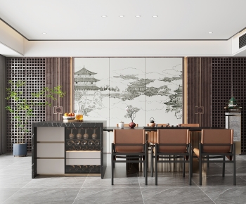 New Chinese Style Dining Room-ID:412004955