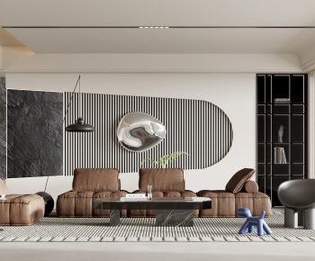 Modern A Living Room-ID:695977939
