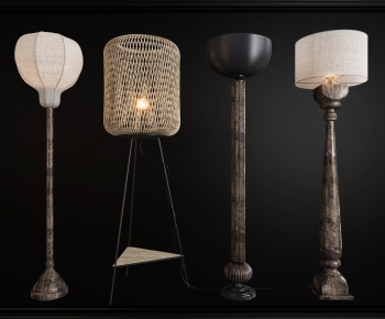 Wabi-sabi Style Floor Lamp-ID:646831994