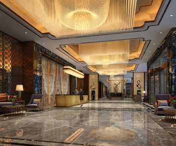 New Chinese Style Lobby Hall-ID:545582069