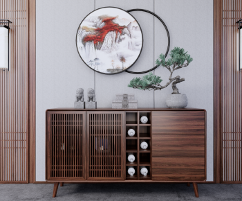 New Chinese Style Side Cabinet-ID:441699046