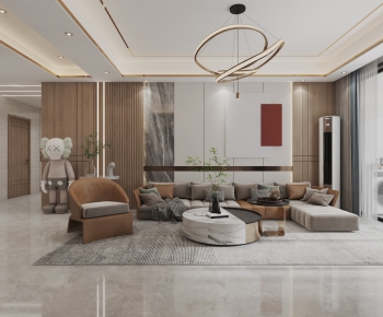 Modern A Living Room-ID:813621048