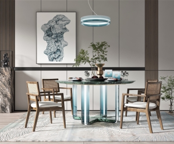 New Chinese Style Dining Table And Chairs-ID:433672907