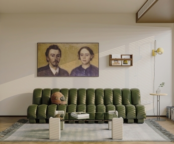 Modern Wabi-sabi Style A Living Room-ID:196471931