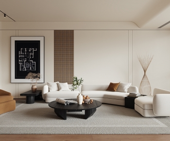 Wabi-sabi Style A Living Room-ID:926044942