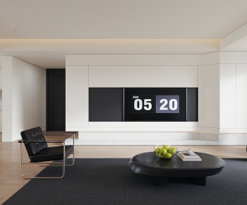 Modern Wabi-sabi Style A Living Room-ID:523835905