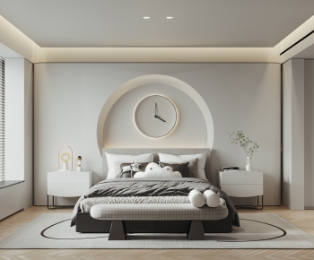 Modern Wabi-sabi Style Bedroom-ID:308031086