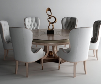 Simple European Style Dining Table And Chairs-ID:178885948