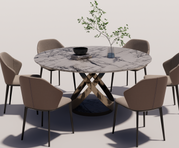 Modern Dining Table And Chairs-ID:342370999