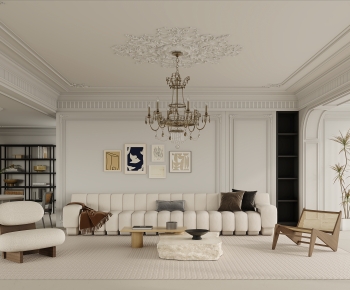 French Style A Living Room-ID:648478036