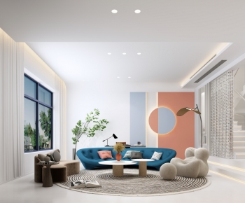 Modern A Living Room-ID:877027039