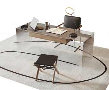 Modern Computer Desk And Chair-ID:249742981