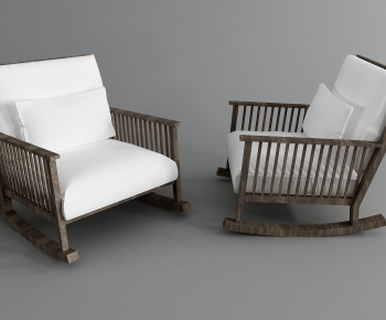 New Chinese Style Rocking Chair-ID:217619905
