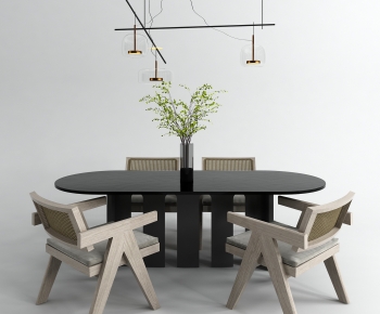 Nordic Style Dining Table And Chairs-ID:204866892