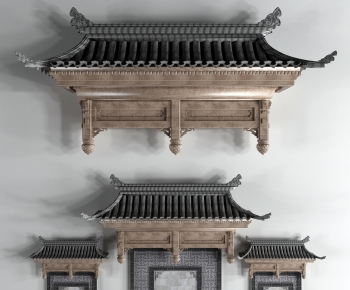 Chinese Style Ancient Architectural Buildings-ID:392245056
