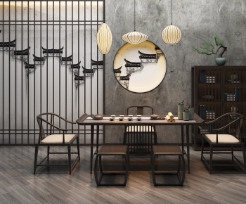 New Chinese Style Tea Tables And Chairs-ID:182532073