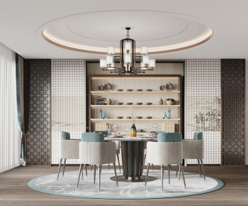 New Chinese Style Dining Room-ID:627192022