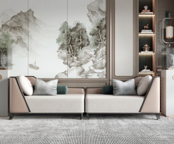 New Chinese Style A Sofa For Two-ID:241342072
