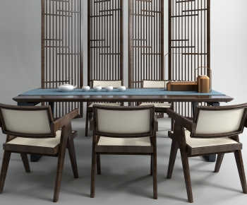 New Chinese Style Tea Tables And Chairs-ID:392200955