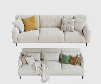 Nordic Style Three-seat Sofa-ID:597090724